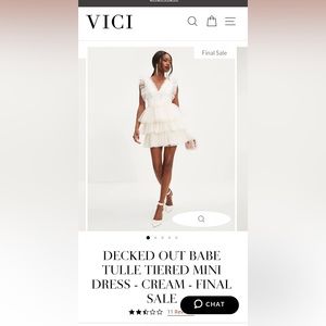 Vici- Decked Out babe tulle tiered mini dress